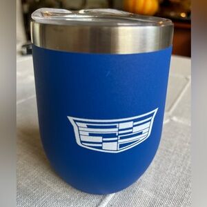 Cadillac Blue Stainless Steel Tumbler